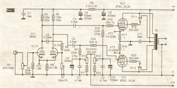 The amplifier, schema